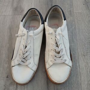 Dolce Vita White and Black Men's Sneakers